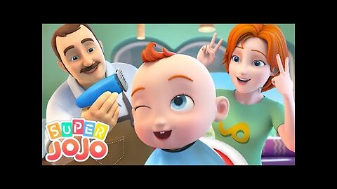 Baby's First Haircut | Haircut Song | Nursery Rhymes & Kids Songs | Super JoJo and Family