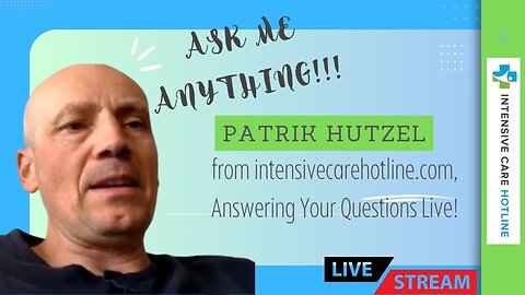Ask Me Anything! Patrik Hutzel from intensivecarehotline.com, Answering Your Questions Live!
