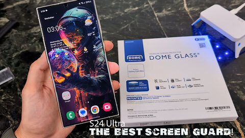 Samsung S24 Ultra Whitestone Dome Glass Screen Protector : Install Guide