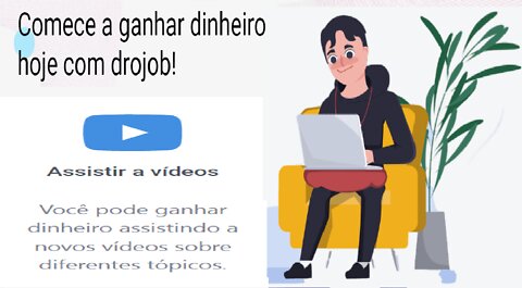 DROJOB - Ganhe $10 no Registro | Ganhe Assistindo vídeos | Ganhe Resolvendo Captcha #jobs