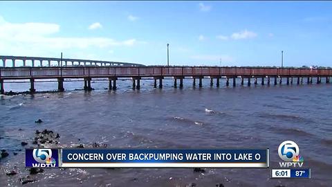 Concern over backpumping water into Lake Okeechobee