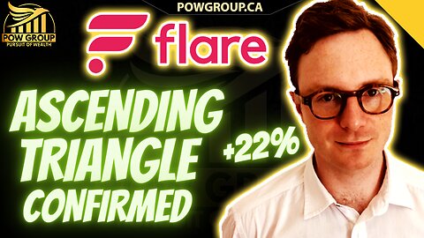 Flare Network Explodes Over 22%, FLR Confirms Ascending Triangle Targeting $0.045 USD