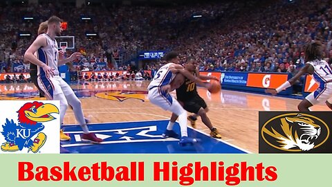 Missouri vs #2 Kansas Basketball Game Highlights 12 9 2023
