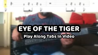 Survivor - Eye Of The Tiger - Bass Cover & Tabs