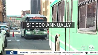 How much could you save on gas by taking the bus in metro Detroit