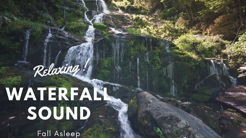 Relaxing Waterfall Sounds for Sleep - Fall Asleep & Stay Sleeping with Water White Noise Refreshing