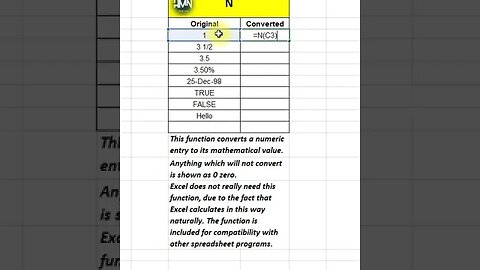 "Excel Magic ✨: Transform Numeric Entries into Math Marvels! 🧮 #Shorts Tutorial" #numericals #excel