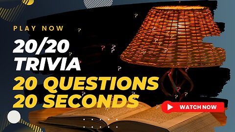 20 General Trivia Quiz Questions With 20 Seconds To Answer. Are you smart enough? Brain Teaser