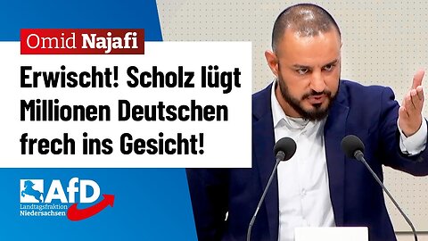 Scholz lügt Millionen Deutschen frech ins Gesicht!@Omid Najafi (AfD)🙈