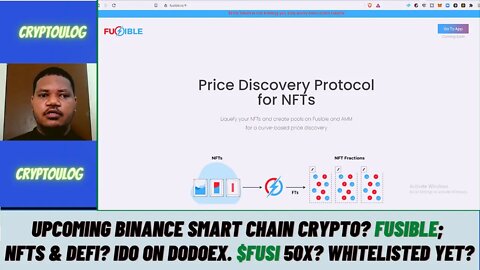 Upcoming Binance Smart Chain Crypto? Fusible; NFTs & Defi? IDO On Dodoex. $FUSI 50X? Whitelisted?