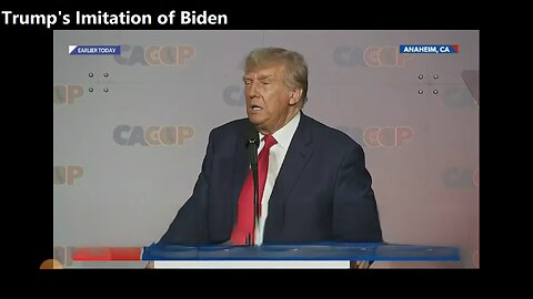 Trump Imitates Biden