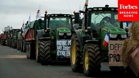 French Farmers Block Major Roads Around Paris With Tractors As Part Of Ongoing Protests