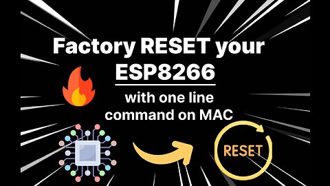 Factory reset your Node MCU ESP8266 wifi development board with a single command | Easy and Simple 🔥