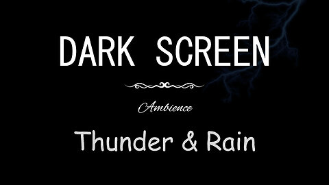 THUNDER and RAIN for sleeping black screen 10 HOURS