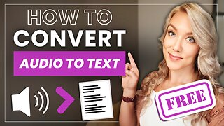 How to Convert Audio/Video Files to Text for FREE (Transcription Tutorial)