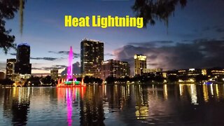 Heat lightning show over Lake Eola - Summer 2022