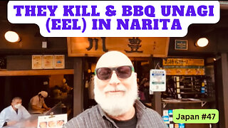 They kill and bbq unagi (eel) in Narita Japan #47