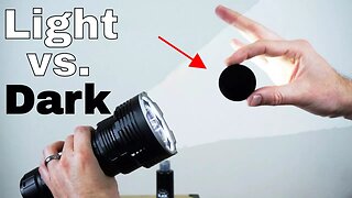 The Worlds Blackest Black vs The Worlds Brightest Flashlight (32,000 lumen)-Which Will Win?