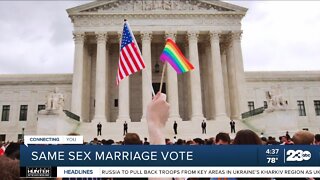Same sex marriage vote at the Federal level