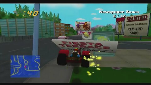 Let's Play The Simpsons Road Rage (PS2, 2001) Part 2: Willie's Paper Shredder