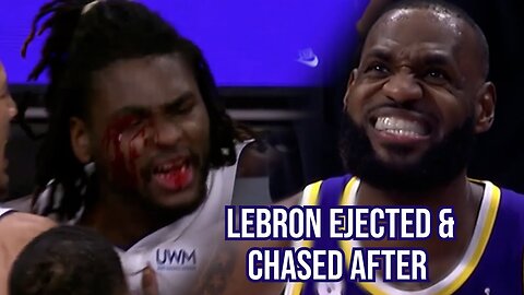 Isaiah Stewart charges LeBron after being bloodied, a breakdown!
