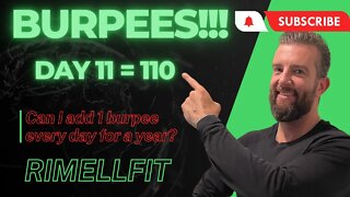 110 burpees!! Are you joining along yet?