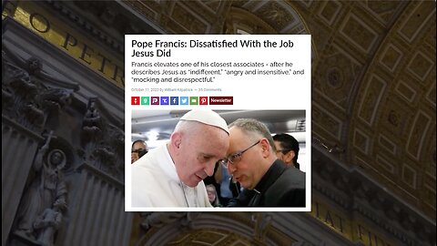 Pope Francis | Why Did the Pope Just Promote Fr. Antonio Spadaro Who Has Described Jesus As: "Indifferent, Uncaring, Angry & Insensitive, Unbreakably Hard, Mocking & Disrepectful & Blinded by Nationalism & Theological Rigor?"