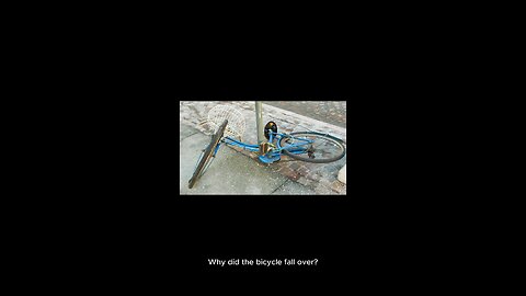 why did the bicycle fall over