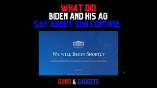 Biden and AG Garland Talk Gun Control