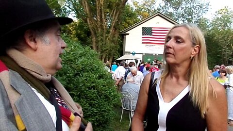 I answer Christie Devine questions & she answers mine at Ted Cruz's Andover Speech 5-30-15