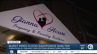 Burst pipes causes flooding in Eastpointe womens shelter