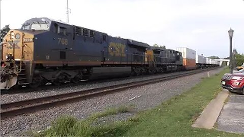 CSX I017 Intermodal Double-Stack Train From Berea, Ohio September 2, 2023