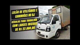 LEILÃO DE FROTA DE UTILITÁRIOS PARA TRABALHO DIA 28/01/2022 - COM LANCES INICIAIS DE *R$ 22.000,00*