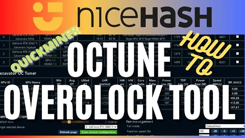 How to Overclock GPUs in Nicehash