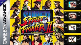 Super Street Fighter II Turbo Revival (GBA) Guile (Max Difficulty)
