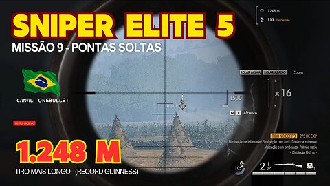 Sniper Elite 5 - INSANE LONG SHOT 1.248m - Mission 9 - Loose Ends