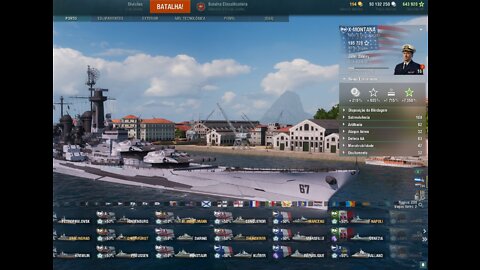 World of Warships - USS Montana. A game play to suffer.