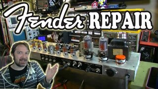 SPOT MY MISTAKES! - 1973 Fender Deluxe Reverb Silverface Tube Guitar Amp Repair Service Bias