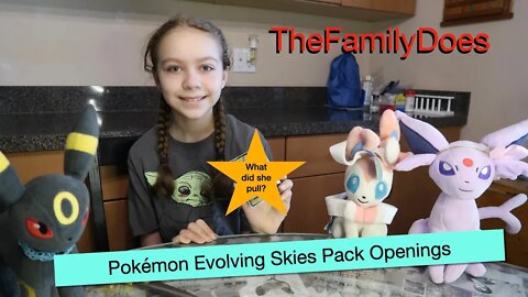 Pokémon TCG Evolving Skies Booster Packs opening.