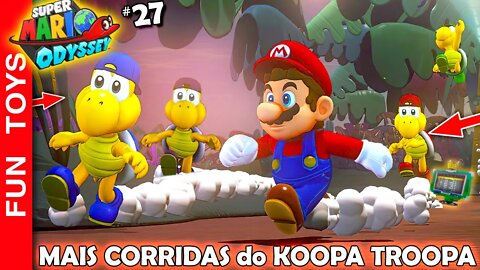 🔴 Super Mario Odyssey #27 - MAIS CORRIDAS do KOOPA TROOPA por todos os REINOS!!! Parte 2/3 🏃🌙