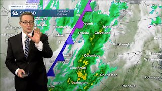 Lake effect snow arriving in Northeast Ohio