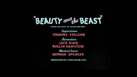 1934, 4-15, Merrie Melodies, Beauty and the Beast