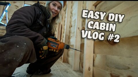Electric Prep Work on the Easy Off-grid Tiny House Cabin Build Vlog#2