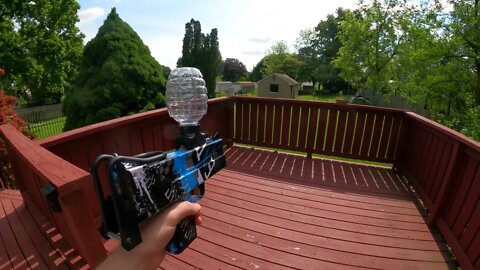 Unboxing: Electric Gel Ball Blaster - Uzi Splatter Ball Blaster with 60000 Gel Balls - Outdoor Yard