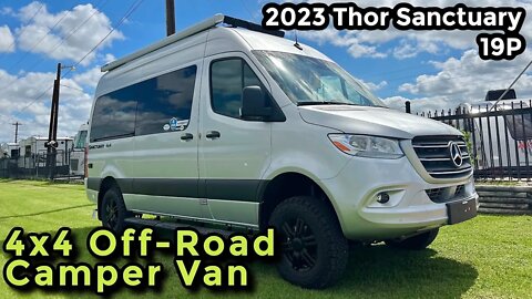 4x4 Off Road Camper Van! 2023 Thor Sanctuary 19P