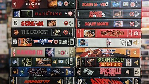 Major Motion Pictures and their Parody Movies on VHS Tapes 📼