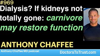 ANTHONY CHAFFEE g | Dialysis? If kidneys not totally gone: carnivore may restore function