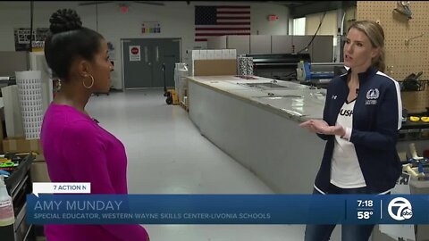 Western Wayne Skill Center and Roush help students with special needs learn job skills