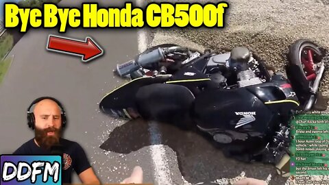 Honda CB500f CRASH! Common Motorcycle Cornering Mistakes & Other Beginner Motorcycle Rider Tips