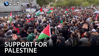 Thousands join pro-Palestine rally in Sweden